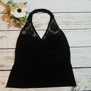Lace halter top